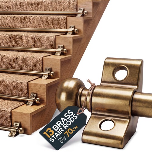 Stair rods pack brass - stair,