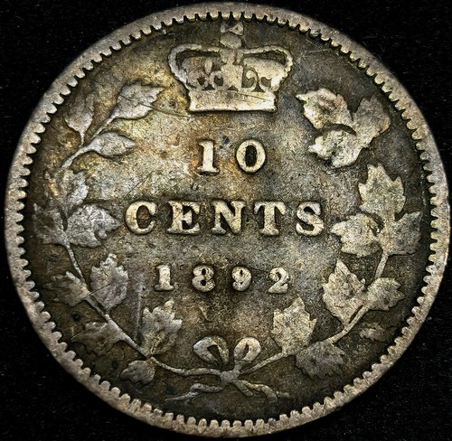 Cents 1892 large - 10, queen