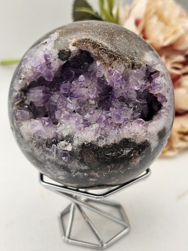 Large amethyst druzy geode - druzy,