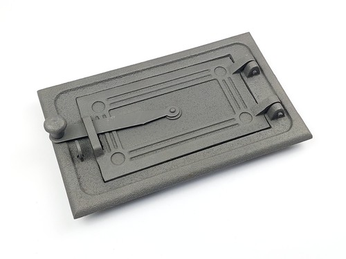 Cast iron fire door clay - fire,