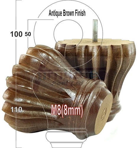 Replacement legs solid wood - 4,