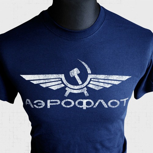 Aeroflot retro shirt soviet - aeroflot,