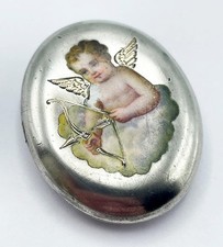 VICTORIAN SILVER LOCKET c1870