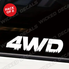 2 x 4WD Vinyl Sticker 4x4
