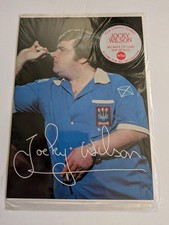 JOCKY WILSON SIGNED PRE-PRINT
