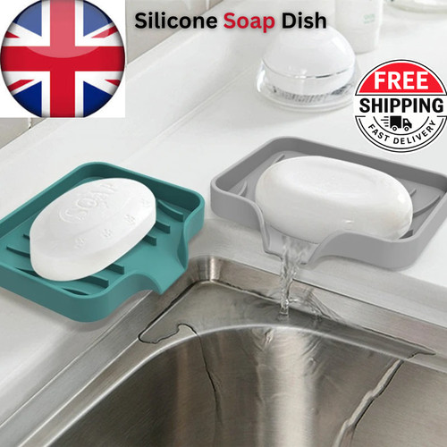 Silicone soap dish with - dish,