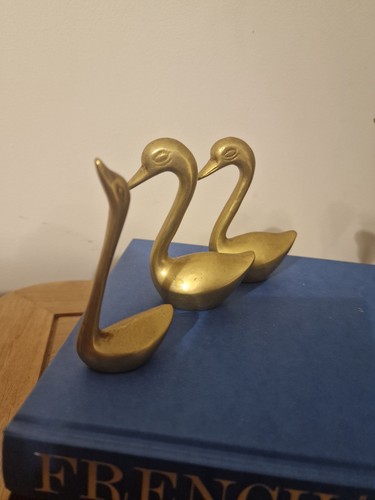 Vintage brass duck - brass, figurines