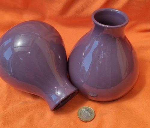 Purple ceramic bud - purple, vase