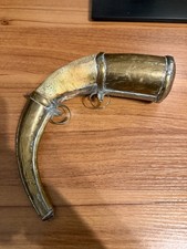 Antique Bone & Brass Powder