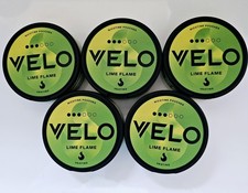 VELO LIME FLAME. 3 DOTS. 5 PACKS.