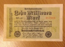 German vintage banknote 10 - vintage, banknote.