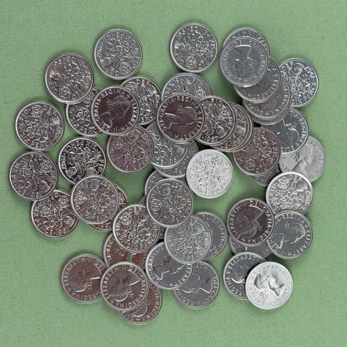 Lucky 1967 sixpences clean - 1967,