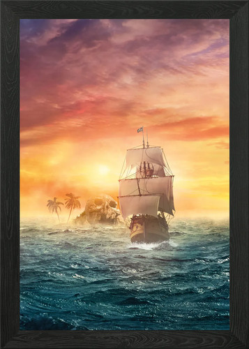 Ship framed wall art - framed,