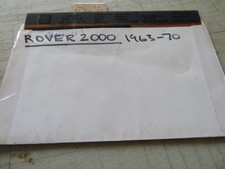 ROVER 2000 1963-70 PARTS MICRO FICHE SLIDES SET OF 2