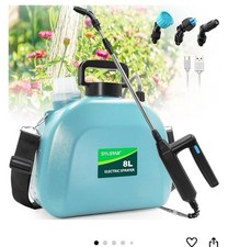  Battery Powered Garden Sprayer 8L, Upgrade Electric Weed Sprayer with 3 Mist 