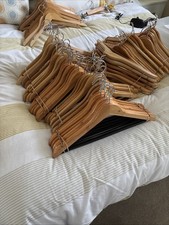 Adult Wooden Coat Hangers Clothes Hangers X 8