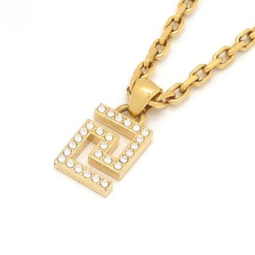 Versace greca pendant necklace - versace,