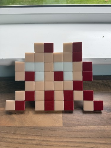 Hand made invader mosaic - mosaic, by