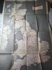 1940s British Railway Map of Great Britain