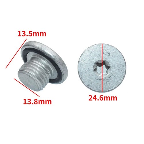 2pc engine sump - plug, drain