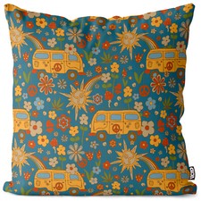 Hippie camping 70s floral - camping,