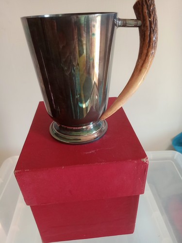 Vintage silver plated tankard - silver,