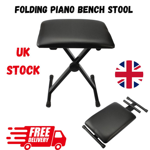 Adjustable folding piano bench - piano,