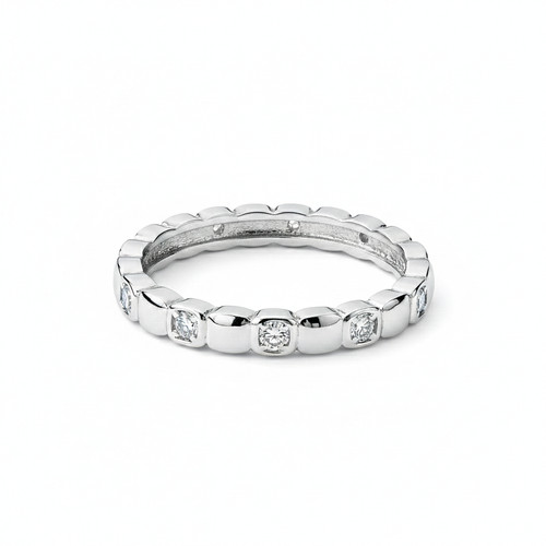 Silver diamante cross - silver,