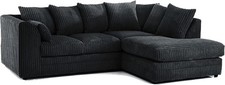 Jumbo Cord Corner Sofa Suite