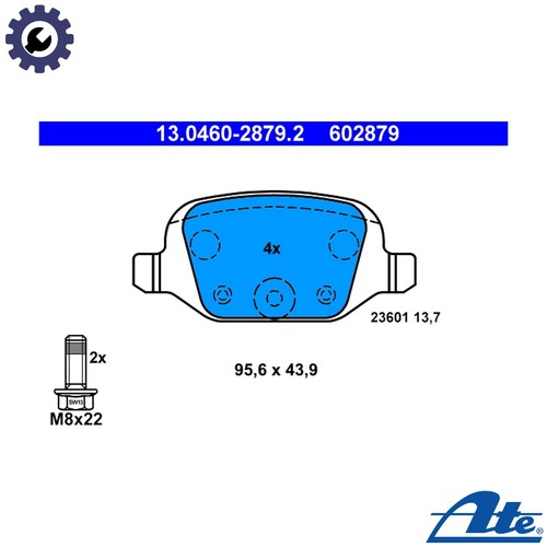 Brake pad set disc - set,