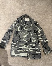 Zara Trafaluc Studded Camouflage Jacket Euro Small