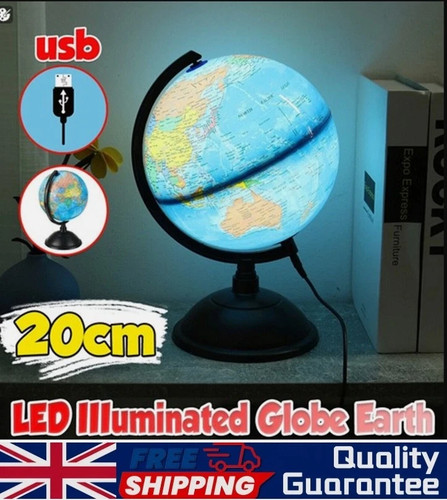 Illuminated globe usb - globe, study