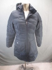 Columbia Size S Womens Black Down Feather Full Zip Stand Collar Parka Coat 502