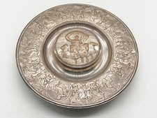 ANTIQUE VICTORIAN ELKINGTON SILVER PLATED NEO CLASSICAL TABLE TOP INKWELL