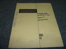 Startrite Saw 216 & 316 Band Saw Parts Catalog & Owner Operator Manual