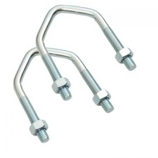 2 x Large V Bolts 2.5" M10 U