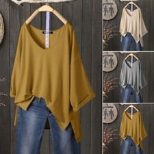 UK 8-24 Women V Neck Batwing