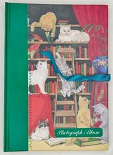 Novelty Cat & Kittens Photograph Album Montague House drawings Pat Thorne 1999