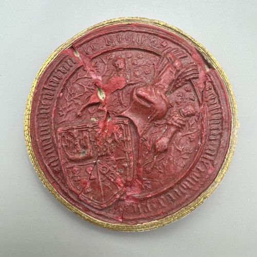 Antique wax seal impression - wax,