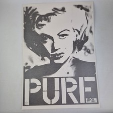 Pure Evil (b.1968) "Car Boot Marilyn" Screenprint Grey 87/100 Limited Edition 