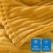Ribbed Soft Fleece Throws