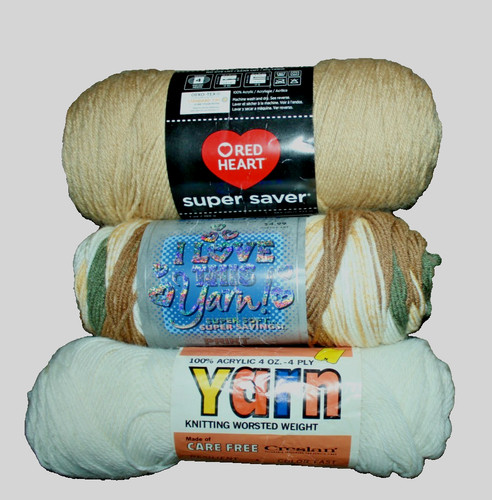 Lot acrylic yarn - acrylic, includes