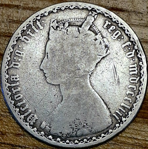 1853 victoria gothic florin - 1853,