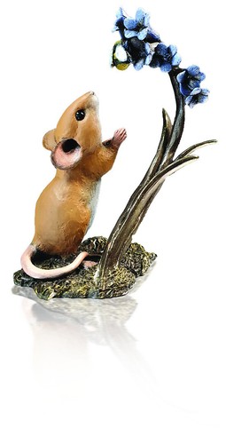 Cold cast bronze mouse - bronze, with