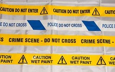 Prank barrier tape - CAUTION