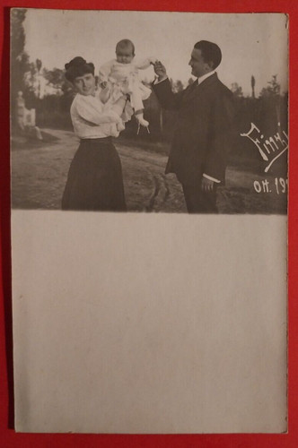 Postcard woman man and - woman,