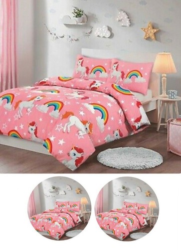 Unicorn rainbow stars duvet - unicorn,