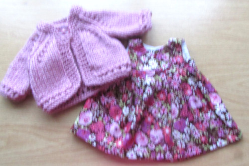 Dolls burgundy dress - dolls, &