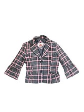 Y2K Pink Tweed  S/M Plaid Wool