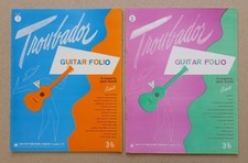 Guitar Instruction Collections: TROUBADOUR GUITAR FOLIO Vol.1 & Vol.2 Circa 1959